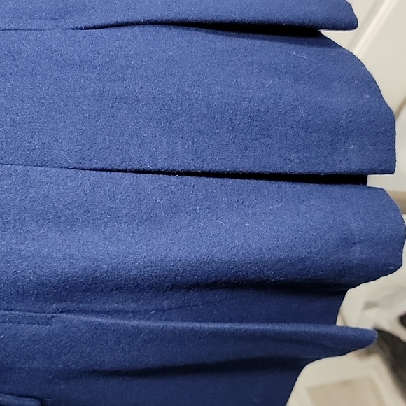 Michael Kors Double Breasted Women's Blue Pea Coat Size Small - Picture 8 of 12